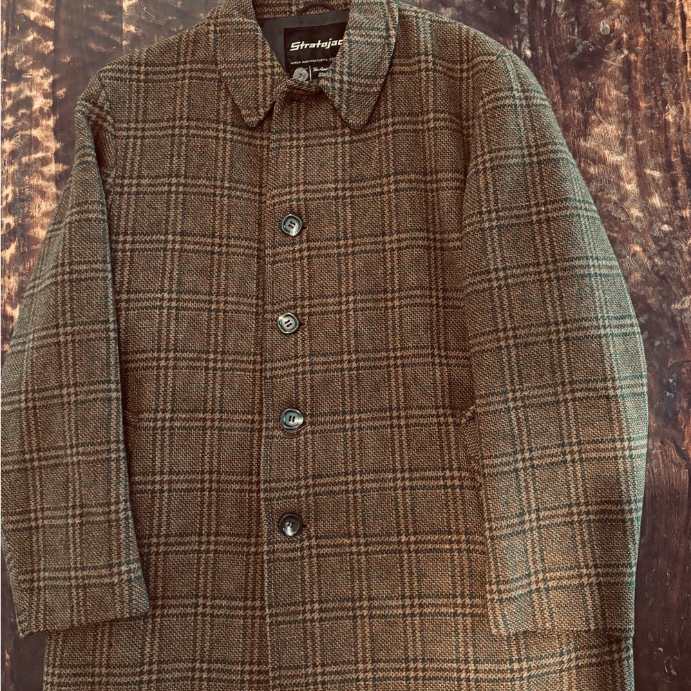 Authentic vintage Stratojac wool over coat